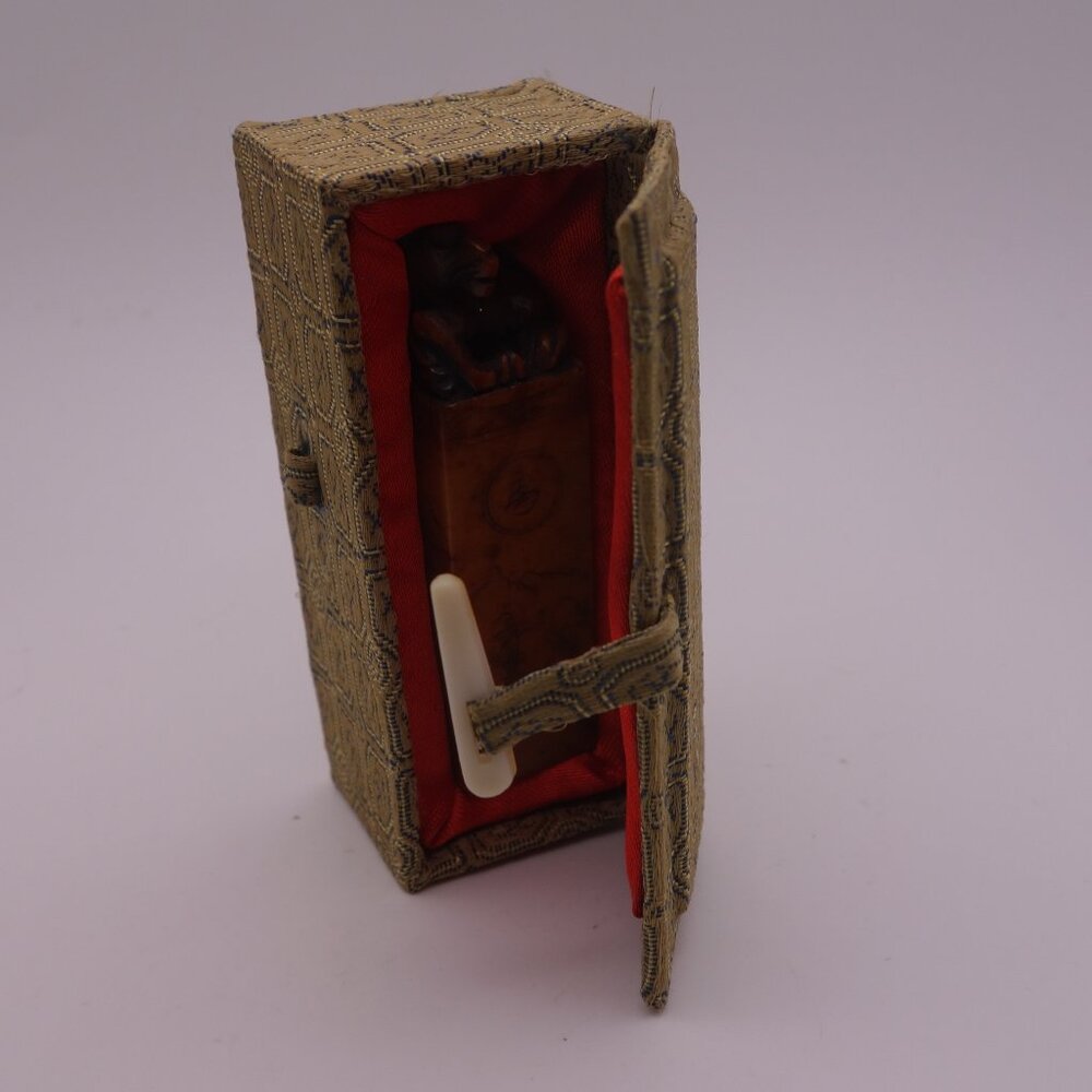 Horse Soapstone Wax Seal Chop with Box